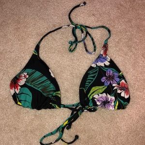 Floral bikini top